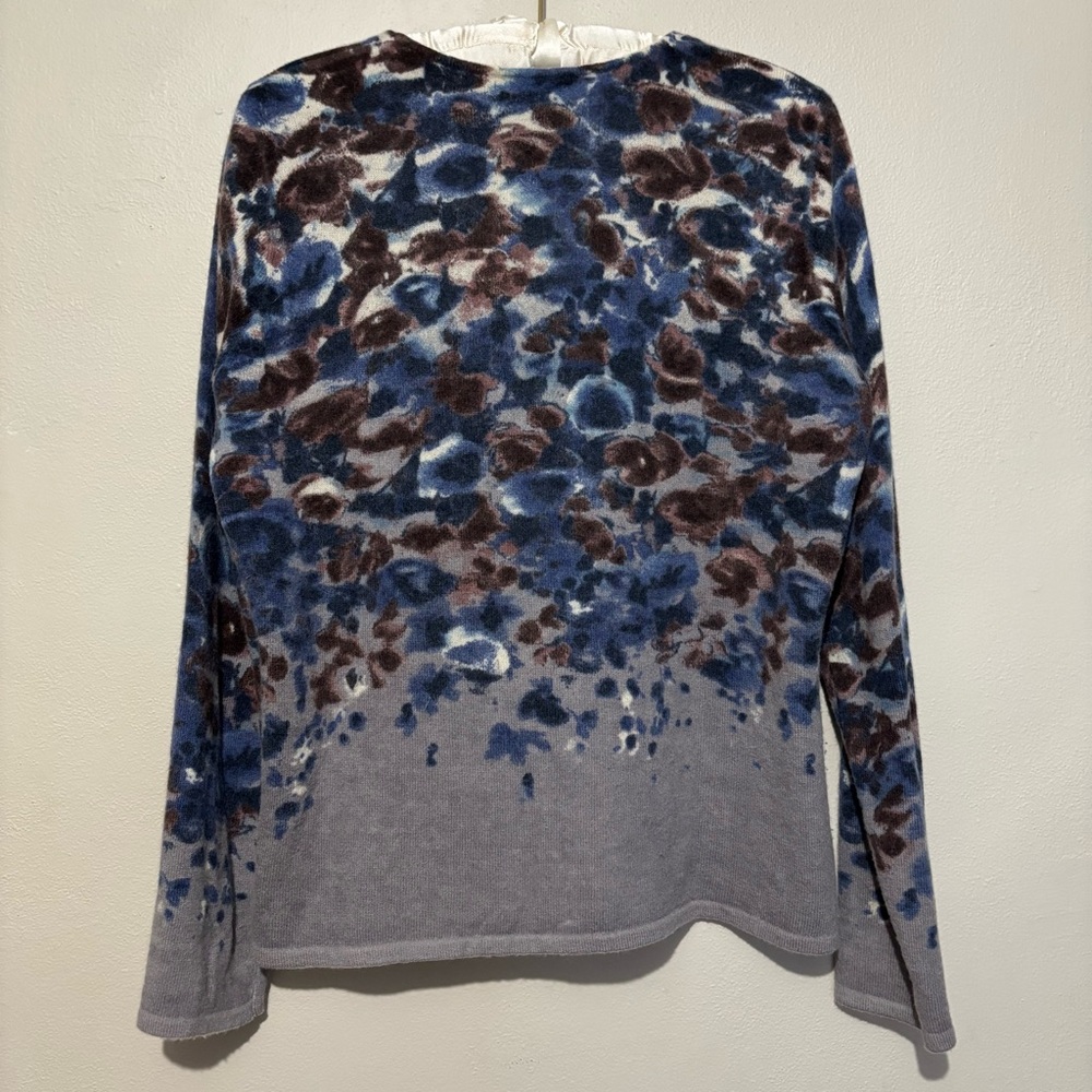 Vintage Lambs Wool Rabbit Hair V Neck Cardigan Size Large Button Up Sweater - Picture 10 of 11